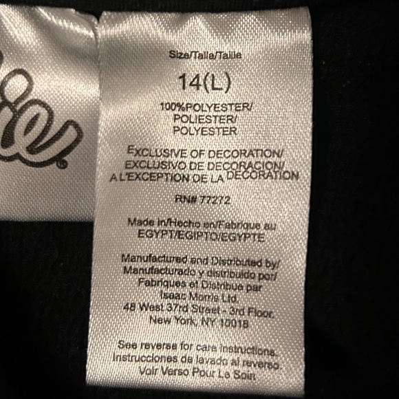 Girls Barbie Hoodie, EUC, Size Kids Large (14) - Picture 7 of 8